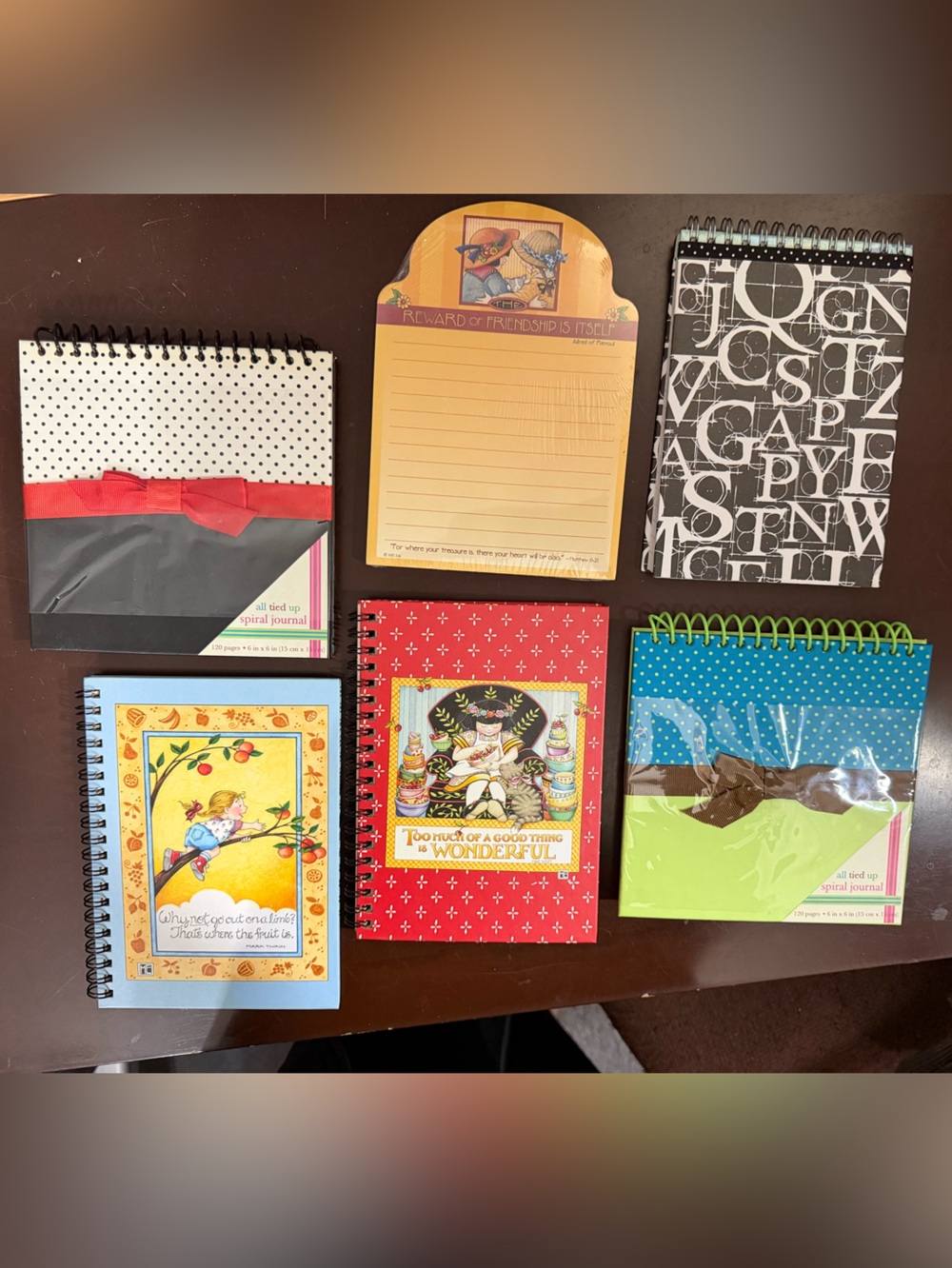 Set of 6 Notebooks and pads - Mary Engelbreit